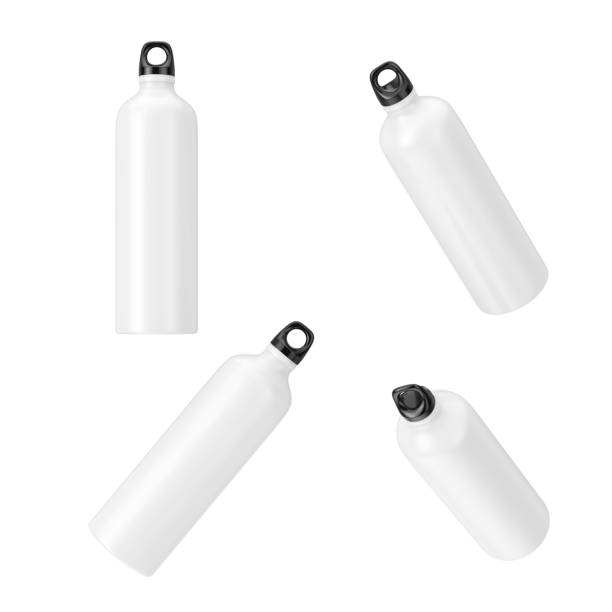 istock White Sport Plastic Drinking Water Bottles in Different Position. 3d Rendering 1138657762