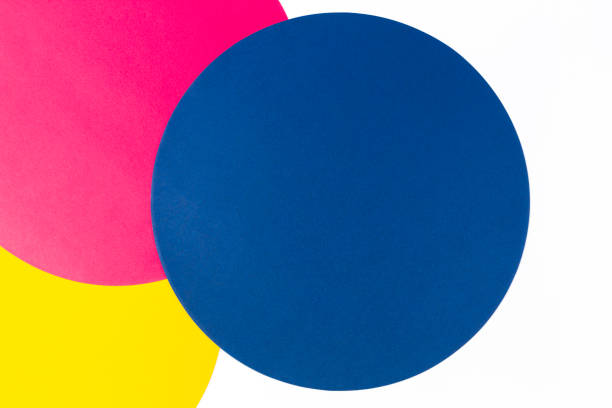 istock Abstract color paper background. Multicolored round circle shape geometry composition background 1138659373