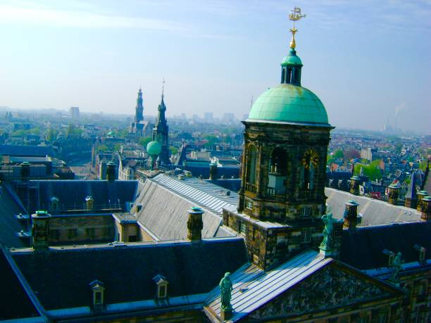 istock Aerial View of Amsterdam from Dam Square 1138661721
