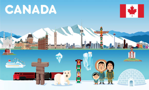 CANADA VECTOR CANADA edmonds stock illustrations