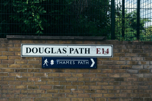 istock Douglas Path and Thames Path street signs, London 1138668511