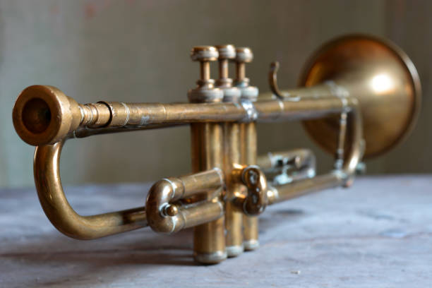 istock a beautiful and ancient jazz trumpet 1138669113