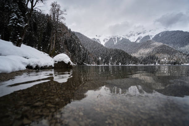istock Snowy winter on Lake Ritsa, Abkhazia 1138671199