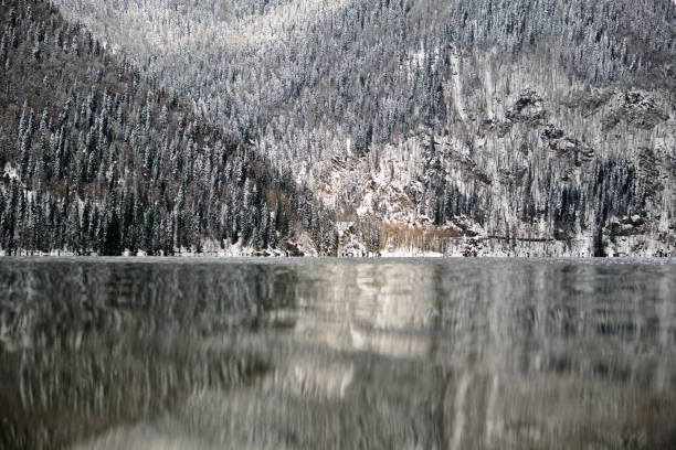 istock Snowy winter on Lake Ritsa, Abkhazia 1138671238
