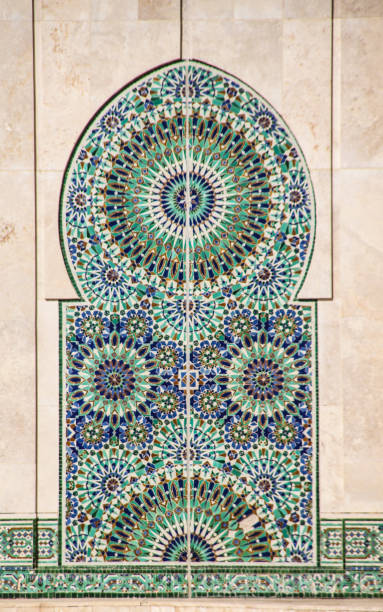 ornamenti marocchini sulla porta - gate handle door traditional culture foto e immagini stock