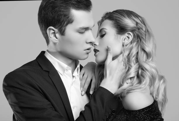 istock Sensual beautiful young couple dressed in formal clothes 1138673460