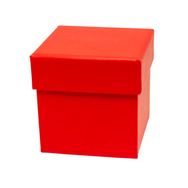 istock Red cardboard gift box. Packaging for shopping and gifts. Red box isolated. 1138677929