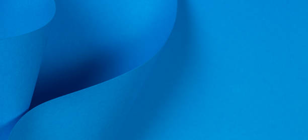 istock Abstract light blue paper background in geometric shapes 1138678351