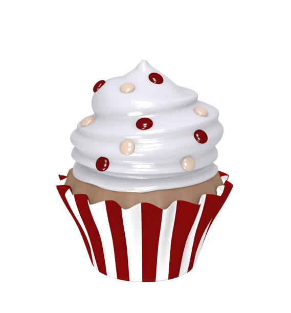 istock Chocolate cupcake in striped wok 1138678663
