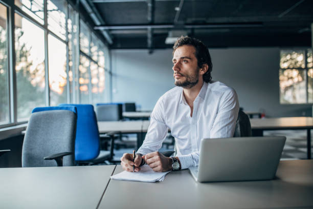 istock Businessman working on laptop 1138680084