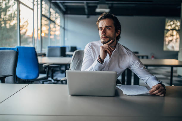 istock Businessman working on laptop 1138680175