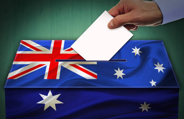 istock Election in AUSTRALIA - voting at the ballot box 1138681650