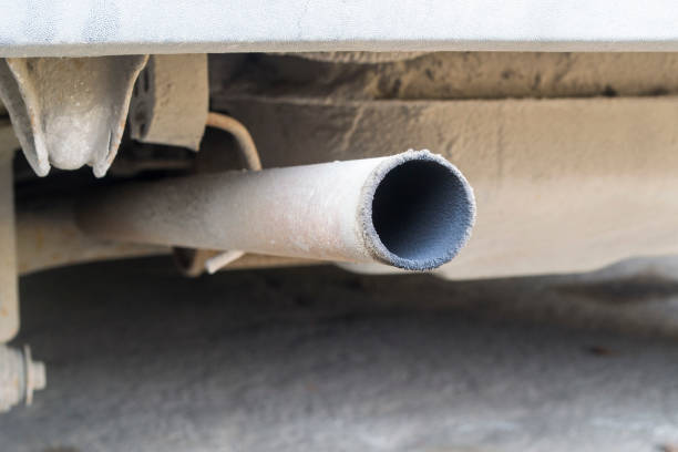 istock The exhaust pipe of the car. The problem with the engine. 1138684734