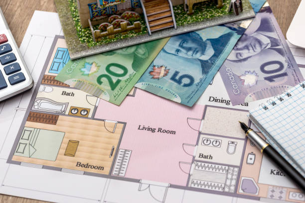 istock Aud australian dollar on house plan close up 1138685822