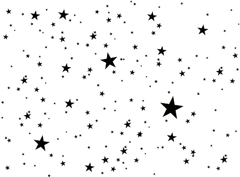 Stars On A White Background Stock Illustration - Download Image Now -  Abstract, Astrology, Astronomy - iStock
