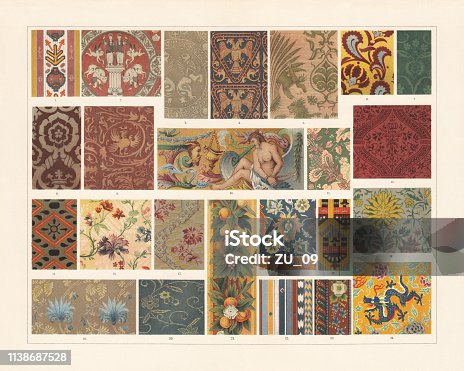 istock Historical fabrics (antiquity to the 19th century), chromolithograph, published 1897 1138687528