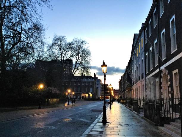 London Buildings in the Evening