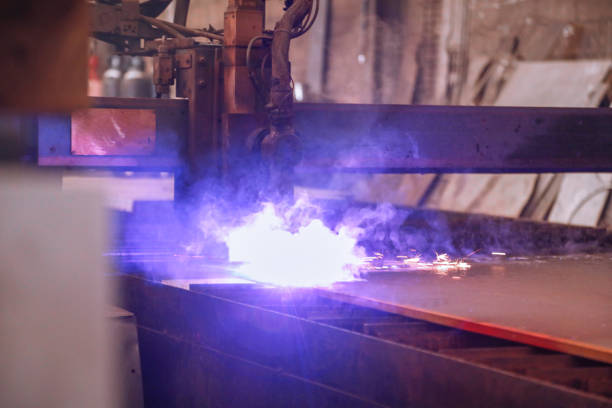 istock A Plasma cutter cutting a metal sculpture out of solid metal. 1138688115