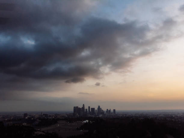 istock Skyline View of Downtown Los Angeles at Sunset 1138688947