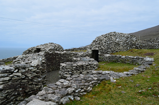 Dingle penninsula's beehive huts almost entirely intact.