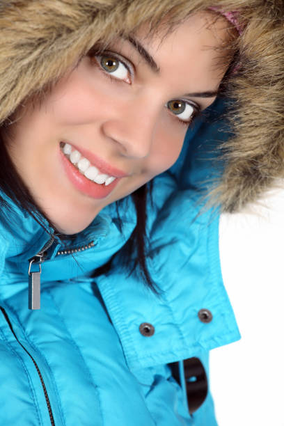 istock Beautiful young woman in winter time 1138692338