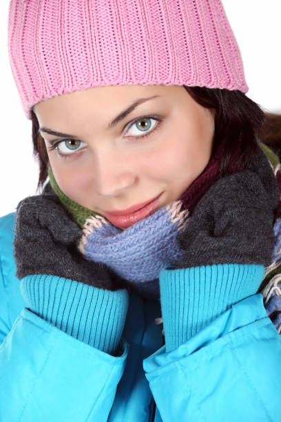 istock Beautiful young woman in winter time 1138692349