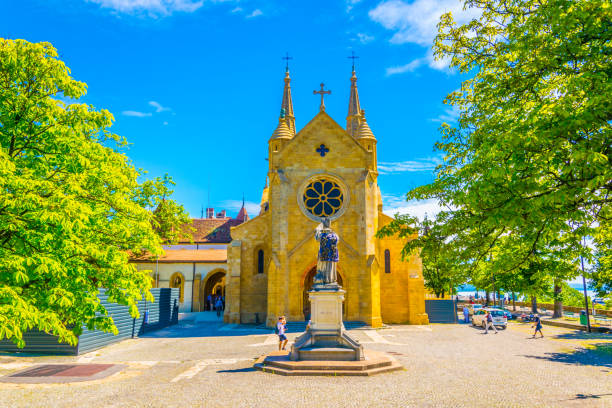 istock Collegiate church at Neuchatel, Switzerland 1138692523