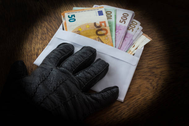 Illegal Cash Payment stock photo