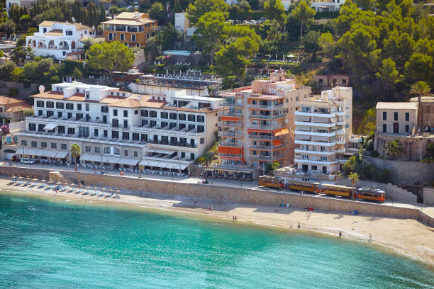 istock Aerial view of Port de Soller, Mallorca. 1138699204