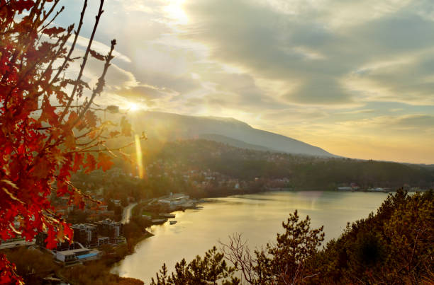 istock Sunset Over The Lake 1138704098
