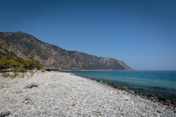 Agia Roumeli beach stock photo