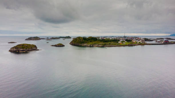 istock Aerial view. Lofoten islands landscape, Norway 1138708528