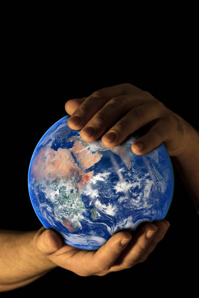 istock Earth in my hands - East view 1138708740