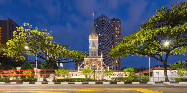 istock Chijmes in Singapore at night 1138709694