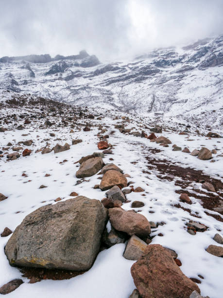 istock Trail To Chimborazo Volcano In Andes 1138710266