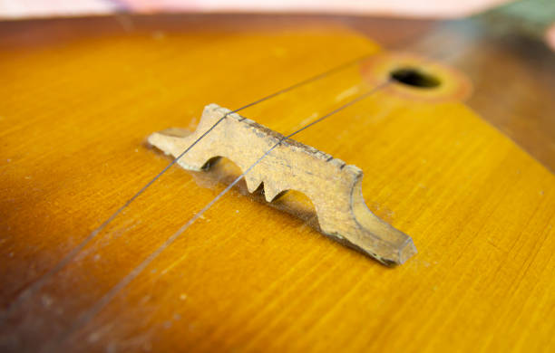 Balalaika - musical stringed instrument, wooden, brown