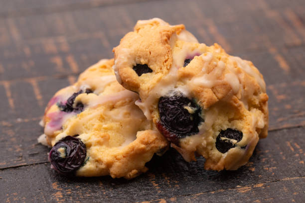 istock Lemon and Blueberries Scones on a Wooden Table 1138718103