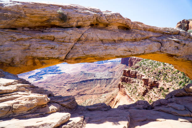 Mesa Arch in Canyonlands Utah stock photo