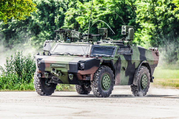 istock German light armoured  reconnaissance vehicle drives on a road 1138719723