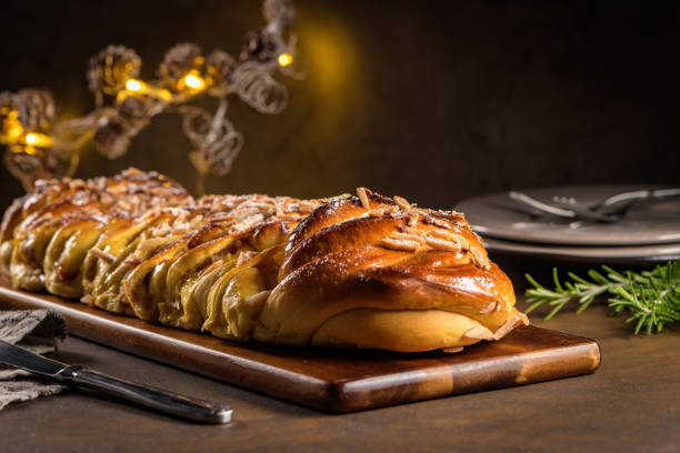 istock Christmas braided cinnamon cake 1138725387