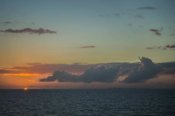 istock Sunset over Atlantic Ocean from cruise ship 1138727422