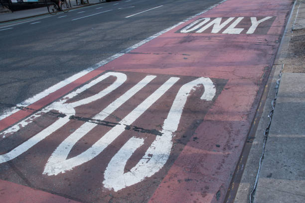 istock Bus lane signage 1138729978