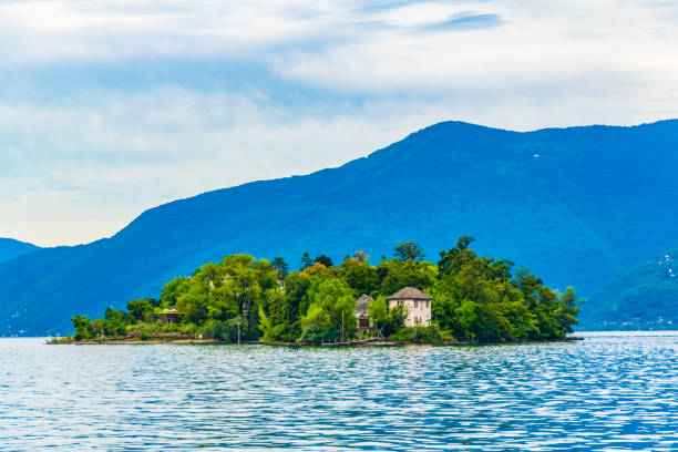 Brissago Island situated on Lake Maggiore, Switzerland