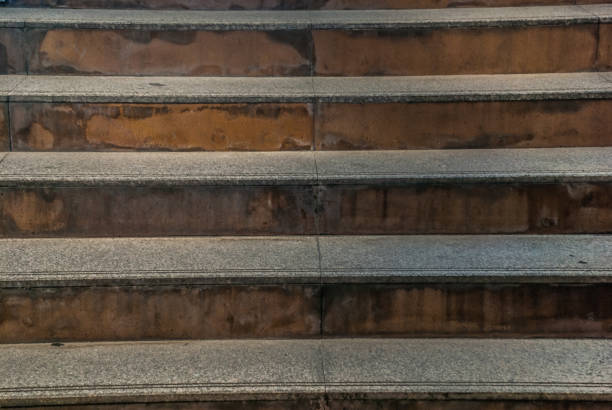 istock Cement stairs connected to the BTS skytrain path 1138731528