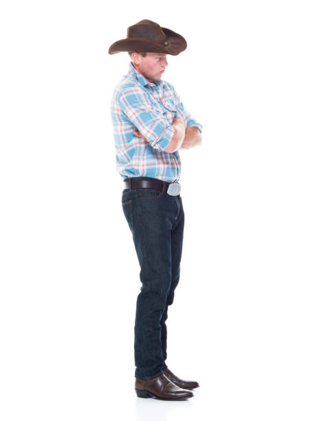 istock Handsome cowboy is feeling serious, side view 1138734217