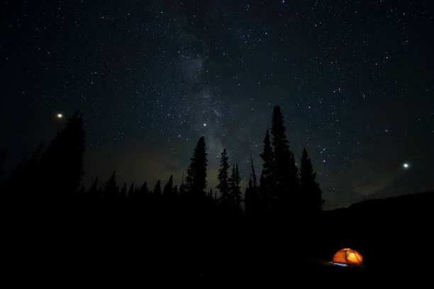 istock Camped under the milky way 1138735016
