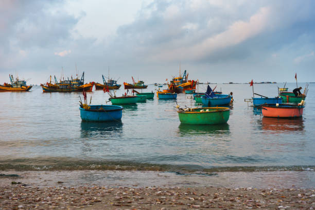 istock Fisherman village by sunrise 1138740339