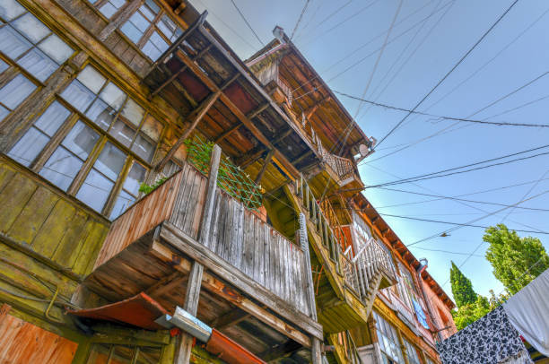 Old house in the city of Tbilisi in Georgia.