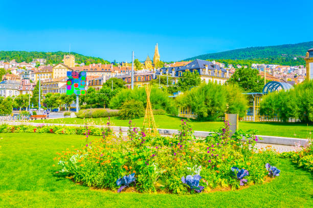 istock Lakeside park at neuchatel, Switzerland 1138748293