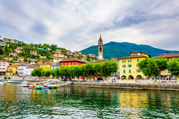 Lakeside view of Ascona, Switzerland